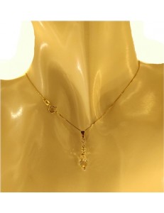 COLLANA GOCCIA - Donna Oro Giallo 18 Kt Carati Ct 750 