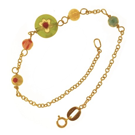 BRACCIALE MURRINA TONDO - 15,0 Cm Oro Giallo 18 Kt Carati Ct 750 1,40 Gr