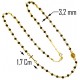 COLLANE UNISEX - Collana Catena Rosario Uomo Donna Unisex Oro Bianco 18 KT Carati Ct 750 2,45 Gr