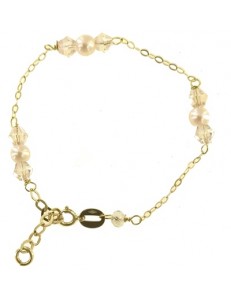 BRACCIALE BIMBA PERLE - Bimba Bambina Oro Giallo 18 kt Carati Ct 750 