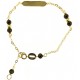 BRACCIALE TARGA BIMBO - Bimbo Bambina Oro Giallo 18 Kt Carati Ct 750 