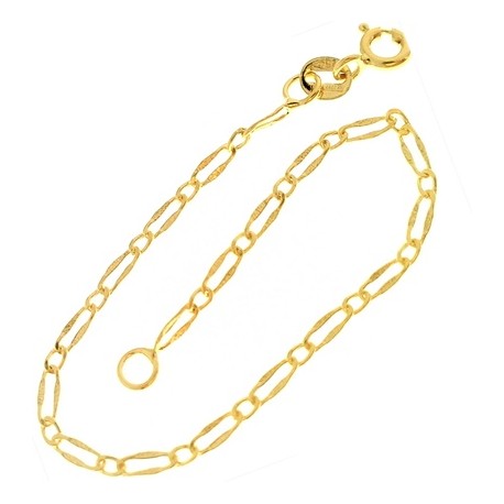 Bracciale Braccialetto Bambino Bimba 14,0 Cm Oro Giallo 18 Kt Carati 750 0,85Gr