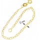 Bracciale Braccialetto Bambino Bimba 14,0 Cm Oro Giallo 18 Kt Carati 750 0,85Gr