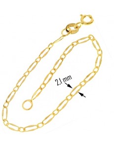 Bracciale Braccialetto Bambino Bimba 14,0 Cm Oro Giallo 18 Kt Carati 750 0,85Gr