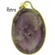 PENDENTE CABOCHON AMETISTA - Donna  Oro Giallo 18 Kt Carati Ct 750