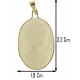PENDENTE CAMEO BIANCO - Donna Oro Giallo 18 Kt Carati Ct 750