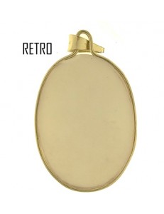 PENDENTE CAMEO BIANCO - Donna Oro Giallo 18 Kt Carati Ct 750