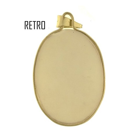 COLLANA CAMEO BIANCO -  Donna Oro Giallo 18 Kt Carati Ct 750