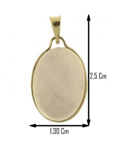 COLLANA CAMEO BIANCO -  Donna Oro Giallo 18 Kt Carati Ct 750