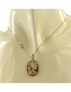 COLLANA CAMEO GOTICO - Oro Giallo 18 Kt Carati Ct 750