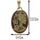 COLLANA CAMEO GOTICO - Oro Giallo 18 Kt Carati Ct 750