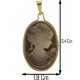 COLLANA CAMEO 05 - Donna Oro Giallo 18 Kt Carati Ct 750 