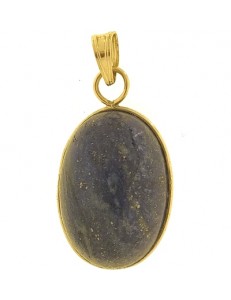 PENDENTE CABOCHON LAPIS - Donna Oro Giallo 18 Kt Carati Ct 750