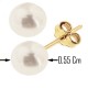 Orecchini Bambina Donna 0,55 Gr perle oro Giallo 18 kt 750