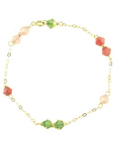 BRACCIALE BIMBA SVAROVSKI - Bambina Oro Giallo 18 kt Carati Ct 750