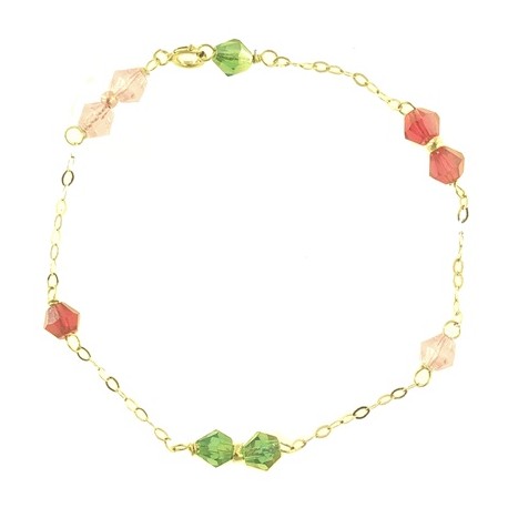 BRACCIALE BIMBA SVAROVSKI - Bambina Oro Giallo 18 kt Carati Ct 750
