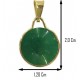 COLLANA CABOCHON VERDE - Donna Oro Giallo 18 Kt Carati 750 