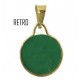 COLLANA CABOCHON VERDE - Donna Oro Giallo 18 Kt Carati 750 