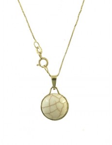 COLLANA CABOCHON- Donna Oro Giallo 18 Kt Carati 750 