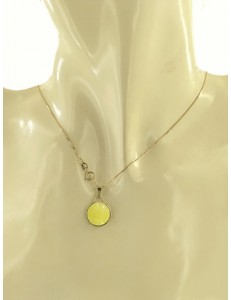 Collana Catenina Pendente  Donna Oro Giallo 18 Kt Carati 750 2,10 Gr