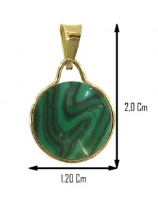 PENDENTE CABOCHON - Donna  Oro Giallo 18 Kt Carati Ct 750 1,20 Gr