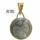 PENDENTE CABOCHON GRIGIO - Donna Oro Giallo 18 Kt Carati Ct 750