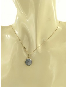 COLLANA CABOCHON GRIGIO - Donna Oro Giallo 18 Kt Carati 750