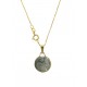 COLLANA CABOCHON GRIGIO - Donna Oro Giallo 18 Kt Carati 750