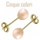 ORECCHINI SFERE 5 COLORI - Bimba Bambina oro Giallo 18 Kt Carati Ct 750 0,55 Gr Cinque Colori