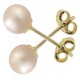 ORECCHINI SFERE 5 COLORI - Bimba Bambina oro Giallo 18 Kt Carati Ct 750 0,55 Gr Cinque Colori