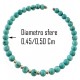 BRACCIALE SEMIRIGIDO TURCHESE - Semirigido Oro Giallo 18 Kt Carati Ct 750