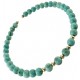 BRACCIALE SEMIRIGIDO TURCHESE - Semirigido Oro Giallo 18 Kt Carati Ct 750