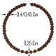 BRACCIALE SEMIRIGIDO RUBINI - Oro Giallo 18 Kt Carati Ct 750