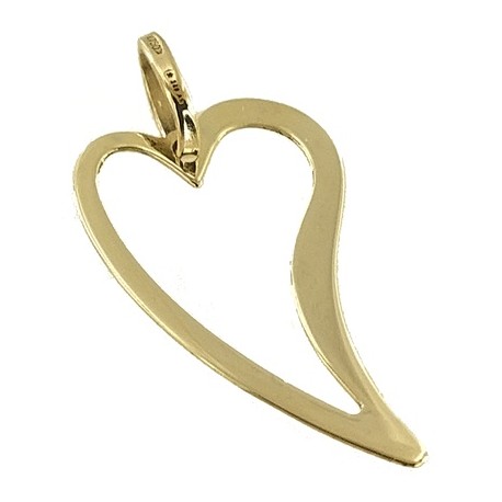 PENDENTE CUORE PICCOLO - Donna Oro Giallo18 Kt Carati Ct  750