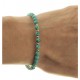 BRACCIALE SEMIRIGIDO TURCHESE - Semirigido Oro Giallo 18 Kt Carati Ct 750
