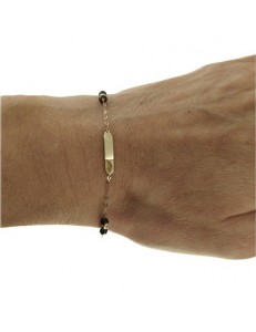 BRACCIALE TARGA BIMBO - Bimbo Bambina Oro Giallo 18 Kt Carati Ct 750 