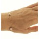 BRACCIALE PERLA 21 CM - Braccialetto  Donna oro Giallo18 Kt 750 Zirconi 