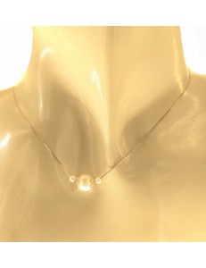 Collana Catenina Girocollo Perle Oro Giallo 18 Kt Carati Ct 750 1,20 Gr Donna