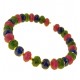 Bracciale Braccialetto Donna Rubini Smeraldi Zaffiri Oro Giallo 18 Kt Carati Ct 750