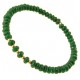 Bracciale Braccialetto Smeraldi Donna Semirigido Oro Giallo 18 Kt Carati Ct 750