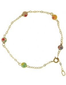 Bracciale Braccialetto Bambina  16,0 Cm Oro Giallo 18 Kt Carati Ct 750 0,75 Gr