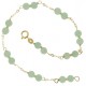 Bracciale Braccialetto Amazonite Donna Oro Giallo 18 Kt Carati Ct 750