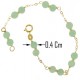Bracciale Braccialetto Amazonite Donna Oro Giallo 18 Kt Carati Ct 750