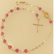 Bracciale Braccialetto Rosario Donna Oro Giallo 18 Kt Carati Ct 750