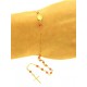 Bracciale Braccialetto Rosario Donna Oro Giallo 18 Kt Carati Ct 750