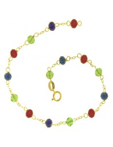 Bracciale Braccialetto Uomo Donna Oro Giallo 18 Kt Carati Ct 750