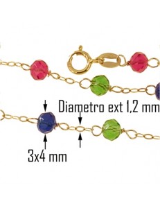 Bracciale Braccialetto Uomo Donna Oro Giallo 18 Kt Carati Ct 750