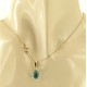 FOTO BUSTO COLLANA PUNTO LUCE GOCCIA AZZURRA - Donna Giallo 18 kt Carati 750