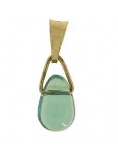 PENDENTE PUNTO LUCE GOCCIA AZZURRO - Donna Oro Giallo 18 Kt Carati Ct 750