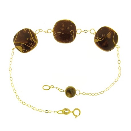 Bracciale Braccialetto Donna Oro Giallo 18 Kt Carati Ct 750 1,9 Gr